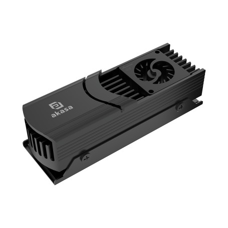 Akasa Gecko Pro LX M.2 NVMe SSD Raffreddatore d'aria 2 cm Nero 1 pz (A-M2HS04-BK)
