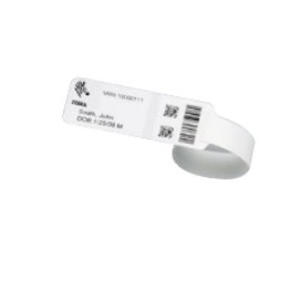 Zebra 10035439K cinturino da polso Bianco Braccialetti da ospedale