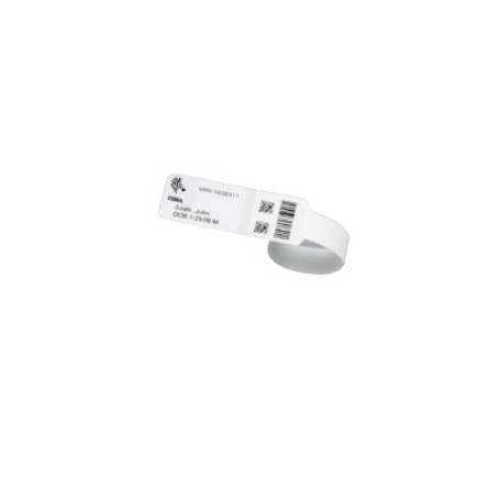 Zebra 10035439K cinturino da polso Bianco Braccialetti da ospedale
