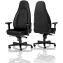 noblechairs ICON Sedia per gaming universale Seduta imbottita Nero (NBL-ICN-PU-BED)