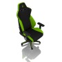 Nitro Concepts S300 Sedia da gaming per PC Nero, Verde (NC-S300-BG)