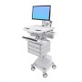Ergotron StyleView Bianco Pannello piatto Carrello multimediale (SV44-1331-2)