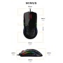 Glorious PC Gaming Race Model O- mouse Mano destra USB tipo A Ottico 3200 DPI (GOM-GBLACK)