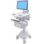 Ergotron SV44-13C1-C carrello e supporto multimediale Alluminio, Grigio, Bianco Pannello piatto Carrello multimedi (SV44-13C1-C)