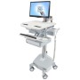 Ergotron SV44-1212-C carrello e supporto multimediale Alluminio, Grigio, Bianco Pannello piatto Carrello multimedi (SV44-1212-C)