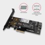 Axagon PCEM2-D scheda di interfaccia e adattatore Interno M.2, SATA (PCEM2-D)