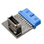 Akasa AK-CBUB51-BK adattatore per inversione del genere dei cavi USB 3.0 19-pin header USB 3.1 A Blu (AK-CBUB51-BK)