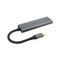 Akasa AK-CBCA25-18BK hub di interfaccia USB 3.2 Gen 1 (3.1 Gen 1) Type-C 5000 Mbit/s Grigio (AK-CBCA25-18BK)