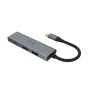 Akasa AK-CBCA25-18BK hub di interfaccia USB 3.2 Gen 1 (3.1 Gen 1) Type-C 5000 Mbit/s Grigio (AK-CBCA25-18BK)
