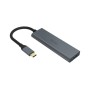 Akasa AK-CBCA25-18BK hub di interfaccia USB 3.2 Gen 1 (3.1 Gen 1) Type-C 5000 Mbit/s Grigio (AK-CBCA25-18BK)