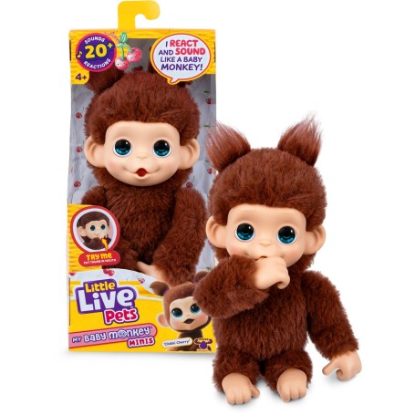 Moose Toys Little Live Pets My Baby Monkey 'Chikki Cherry' (26765)