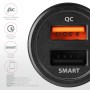 Axagon PWC-QC5 Caricabatterie per dispositivi mobili Nero Auto (PWC-QC5)