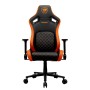 COUGAR Gaming CGR-DFL Sedia da gaming per PC Sedia imbottita tappezzata Nero, Arancione
