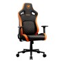 COUGAR Gaming CGR-DFL Sedia da gaming per PC Sedia imbottita tappezzata Nero, Arancione