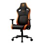 COUGAR Gaming CGR-DFL Sedia da gaming per PC Sedia imbottita tappezzata Nero, Arancione