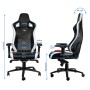noblechairs EPIC Sedia da gaming per PC Seduta imbottita Nero, Bianco (NBL-RL-EPC-001)