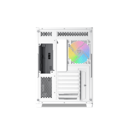 SAMA MID TOWER V60 WHITE DOPPIA CAMERA 2*TG 7*FAN WHITE120mm ARGB PWM (V60-WHADA7X1-GL)