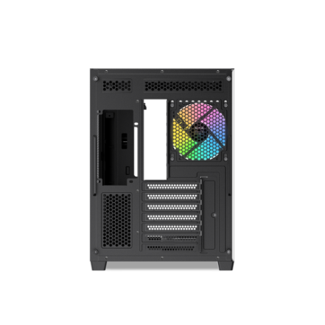 SAMA MID TOWER V60 BLACK DOPPIA CAMERA 2*TG 7*FAN 120mm ARGB PWM (V60-BKADA7X1-GL)