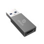 Akasa AK-CBUB61-KT02 adattatore per inversione del genere dei cavi USB Type-A USB Type-C Nero, Grigio