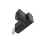 Akasa AK-CBUB63-KT02 adattatore per inversione del genere dei cavi USB Type-C Nero