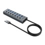 Akasa AK-HB-21BKCM hub di interfaccia USB 3.2 Gen 1 (3.1 Gen 1) Type-A 5000 Mbit/s Alluminio
