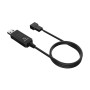 Akasa AK-CBFA10-60BK adattatore per inversione del genere dei cavi 3-pin or 4-pin USB Type-A Nero
