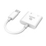 Akasa AK-CBCA30-08WH adattatore per inversione del genere dei cavi USB Type-C USB Type-C +3.5mm Jack Bianco