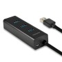 Axagon HUE-S2BP hub di interfaccia USB 3.2 Gen 1 (3.1 Gen 1) Type-A 5000 Mbit/s Nero (HUE-S2BP)
