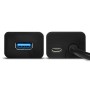 Axagon HUE-S2BP hub di interfaccia USB 3.2 Gen 1 (3.1 Gen 1) Type-A 5000 Mbit/s Nero (HUE-S2BP)