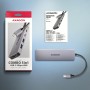 Axagon HMC-5H60 replicatore di porte e docking station per laptop Cablato USB 3.2 Gen 1 (3.1 Gen 1) Type-C Grigio