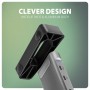 Axagon HMC-10HLS replicatore di porte e docking station per laptop Cablato USB 3.2 Gen 1 (3.1 Gen 1) Type-C Nero, Grigio