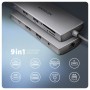 Axagon HMC-8HLSA replicatore di porte e docking station per laptop Cablato USB 3.2 Gen 1 (3.1 Gen 1) Type-C Grigio