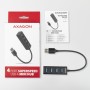 Axagon HUE-M1A hub di interfaccia USB 3.2 Gen 1 (3.1 Gen 1) Type-A 5000 Mbit/s Nero