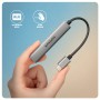 Axagon HUB USB HUE-STC, 4x USB ALU STRIP hub, 1x USB-A 5Gbps, 2x USB-A & 1x USB-C 480Mbps, kabel USB-C 12cm USB 3.2 Gen 1 (3.1 G