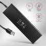 Axagon HUE-F7A 7x USB 3.2 Gen 1 ALU FLAT hub micro power IN 1m USB-A USB 3.2 Gen 1 (3.1 Gen 1) Type-A 5000 Mbit/s Nero