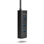Axago HUE-S2B hub di interfaccia USB 3.2 Gen 1 (3.1 Gen 1) Type-A 5000 Mbit/s Nero (HUE-S2B)