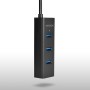 Axago HUE-S2B hub di interfaccia USB 3.2 Gen 1 (3.1 Gen 1) Type-A 5000 Mbit/s Nero (HUE-S2B)