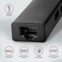 Axagon HMC-GL3A USB-C-Hub 3x USB-A Gbit-LAN schwarz Cablato USB 3.2 Gen 1 (3.1 Gen 1) Type-C Nero