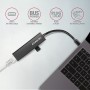 Axagon HMC-GL3A USB-C-Hub 3x USB-A Gbit-LAN schwarz Cablato USB 3.2 Gen 1 (3.1 Gen 1) Type-C Nero