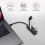 Axagon HUE-M1C hub di interfaccia USB 3.2 Gen 1 (3.1 Gen 1) Type-C 5000 Mbit/s Nero