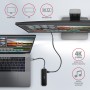 Axagon HMC-6GL replicatore di porte e docking station per laptop Cablato USB 3.2 Gen 1 (3.1 Gen 1) Type-C Nero, Grigio
