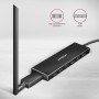 Axagon HUE-F7C 7x USB 3.2 Gen 1 ALU FLAT hub micro power IN 30cm USB-C USB 3.2 Gen 1 (3.1 Gen 1) Type-A 5000 Mbit/s Nero