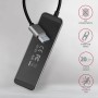 Axagon HUE-MSA Superspeed USB-A Switch Hub 4x USB 3.0 aktiv - 20cm schwarz USB 3.2 Gen 1 (3.1 Gen 1) Type-A 5000 Mbit/s Grigio