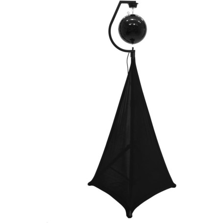EUROLITE Set Spiegelkugel 30cm schwarz mit Stativ und Segel schwarz (20000706)