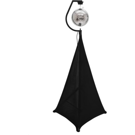 EUROLITE Set Spiegelkugel 50cm mit Stativ und Segel schwarz (20000708)