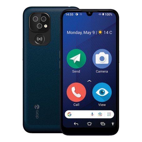 Doro 8200 15,5 cm (6.1") SIM singola Android 12 4G USB tipo-C 4 GB 64 GB 3000 mAh Blu (380530)
