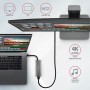 Axagon HMC-5G2 replicatore di porte e docking station per laptop Cablato USB 3.2 Gen 2 (3.1 Gen 2) Type-C Grigio