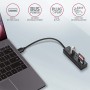 Axagon HMA-CR3A replicatore di porte e docking station per laptop Cablato USB 3.2 Gen 1 (3.1 Gen 1) Type-A Nero