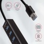 Axagon HMA-CR3A replicatore di porte e docking station per laptop Cablato USB 3.2 Gen 1 (3.1 Gen 1) Type-A Nero