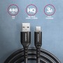 Axagon BUCM-AM10AB cavo USB USB 2.0 1 m USB A USB C Nero